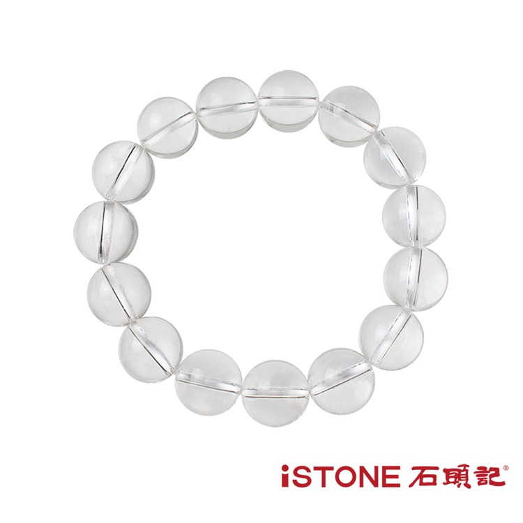 石頭記-天然白水晶手鍊-(限量精品)◉20D012